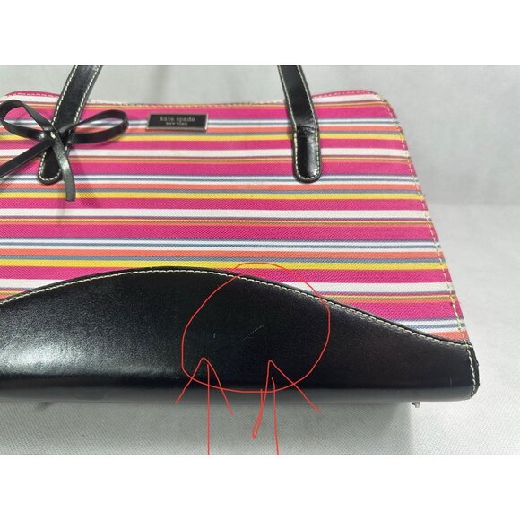 Kate Spade Vintage Y2K Striped Small Purse Read - Picture 2 of 13
